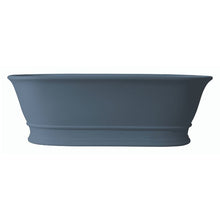 Load image into Gallery viewer, BC Designs Bampton Cian Freestanding Roll Top Boat Bath, ColourKast - 1555x740mm BAB032B Powder Blue
