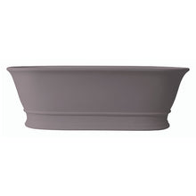 Load image into Gallery viewer, BC Designs Bampton Cian Freestanding Roll Top Boat Bath, ColourKast - 1555x740mm BAB032R Satin Rose

