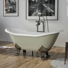 Load image into Gallery viewer, Hurlingham Bryon Cast Iron Freestanding Bath, Painted Roll Top Slipper Bath With Feet - 1560x765mm renaissanceathome
