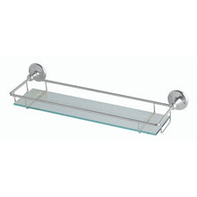 Load image into Gallery viewer, BC Designs Victrion Glass Gallery Shelf 62x466mm CMA020BC Brushed Chrome
