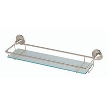Load image into Gallery viewer, BC Designs Victrion Glass Gallery Shelf 62x466mm CMA020BN Brushed Nickel
