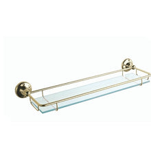 Load image into Gallery viewer, BC Designs Victrion Glass Gallery Shelf 62x466mm CMA020G Polished Gold
