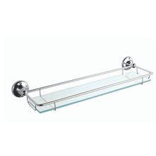 Load image into Gallery viewer, BC Designs Victrion Glass Gallery Shelf 62x466mm CMA020 Polished Chrome

