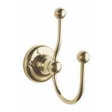 Load image into Gallery viewer, BC Designs Victrion Double Robe Hook CMA030G Polished Gold
