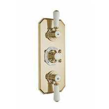 Load image into Gallery viewer, BC Designs Victrion Triple Thermostatic Concealed Shower Valve CSA030G Polished Gold
