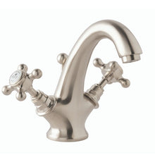 Load image into Gallery viewer, BC Designs Victrion Crosshead Mono Basin Mixer 1/4 turn Ceramic Disc CTA015BN Brushed Nickel
