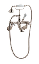 Load image into Gallery viewer, BC Designs Victrion Crosshead Wall Mounted Bath Shower Mixer 1/4 Turn Ceramic Discs CTA021BN Brushed Nickel
