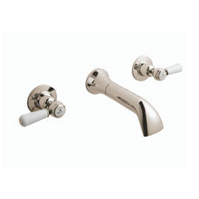 Load image into Gallery viewer, BC Designs Victrion Lever 3 Hole Wall Mounted Basin Filler CTB031N Polished Nickel
