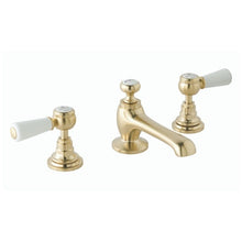Load image into Gallery viewer, BC Designs Victrion Lever 3 Hole Basin Mixer 1/4 Turn Ceramic Disc CTB125BG Brushed Gold
