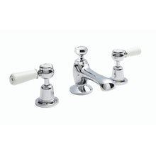 Load image into Gallery viewer, BC Designs Victrion Lever 3 Hole Basin Mixer 1/4 Turn Ceramic Disc CTB125 Polished Chrome
