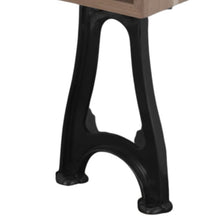 Load image into Gallery viewer, Hurlingham Fruitwood Cube Basin Stand - 500x175mm With Painted Cast Iron Legs
