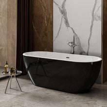 Load image into Gallery viewer, Charlotte Edwards Belgravia Acrylic Freestanding Double Ended Bath, Matt Black - 1500x730mm 11028-GB 11028-MB
