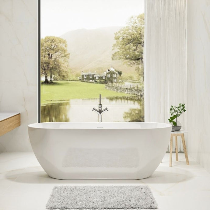 Charlotte Edwards Belgravia Acrylic Freestanding Bath, Double Ended Painted Bathtub - 1500x730mm Vincent Alexander Baths