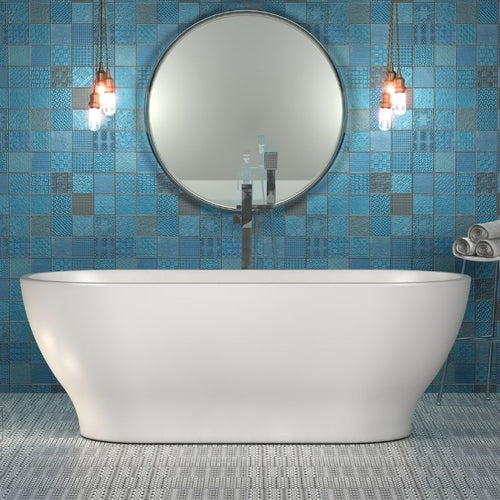 Charlotte Edwards Elara Acrylic Freestanding Bath, Double Ended Bath, Painted Finish - 1700x750mm Vincent Alexander Baths
