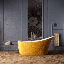 Load image into Gallery viewer, Charlotte Edwards Portobello Acrylic Freestanding Double Ended Slipper Bath, Sparkling Finish - 1590x680mm CE11012-S-GLD CE11012-S-SLV Vincent Alexander Baths
