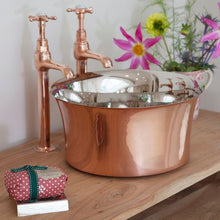 Load image into Gallery viewer, Hurlingham Copper-Nickel Round Tub Basin - 366x170mm
