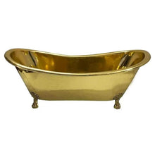 Load image into Gallery viewer, Coppersmith Creations Clawfoot Brass Bath, Roll Top Brass Bathtub - 1830x815mm
