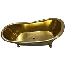 Load image into Gallery viewer, Coppersmith Creations Clawfoot Brass Bath, Roll Top Brass Bathtub - 1830x815mm
