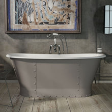 Load image into Gallery viewer, Hurlingham Drayton Cast Iron Freestanding Bath, Painted Roll Top Boat Bath - 1700x670mm renaissanceathome

