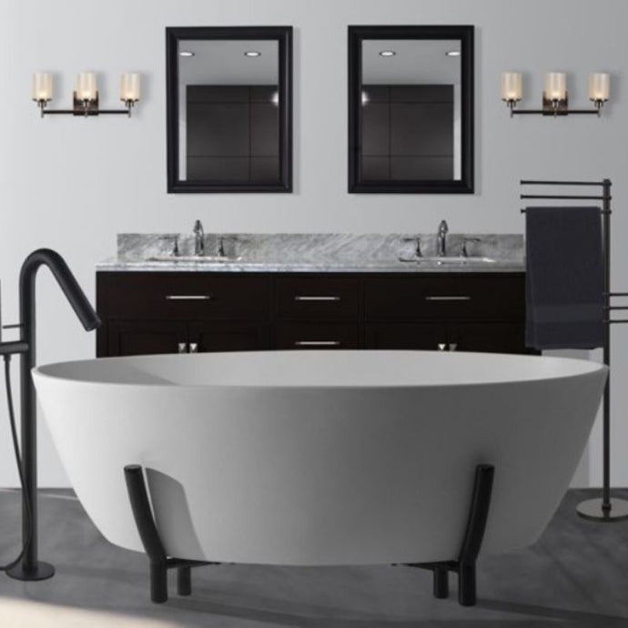 BC Designs Essex Cian Freestanding Bath, Polished White - 1510x759mm BAB080 Gloss White