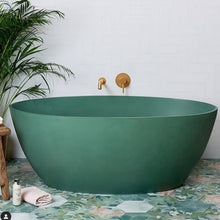 Load image into Gallery viewer, BC Designs Esseta Cian Freestanding Double Ended Bath, ColourKast - 1510x760mm BAB071KG Khaki Green

