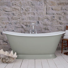 Load image into Gallery viewer, Hurlingham Galleon Cast Iron Freestanding Bath, Painted Roll Top Double Ended Bath - 1675x715mm renaissanceathome
