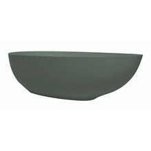Load image into Gallery viewer, BC Designs Gio Cian Freestanding Double Ended Bath, ColourKast - 1645x935mm BAB062KG Khaki Green
