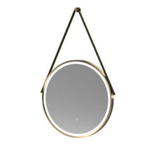 Load image into Gallery viewer, Hudson Reed Brushed Brass Round Illuminated Mirror - 600x600mm Brass
