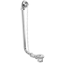 Load image into Gallery viewer, Hudson Reed Classic Exposed Bath Overflow &amp; Plug, Traditional Plug &amp; Chain Waste EA385
