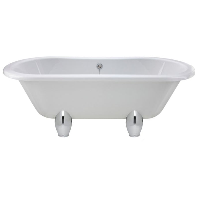 Hudson Reed Kingsbury Acrylic Freestanding Roll Top Bath With Feet - 1490x745mm  RL1501M1 RL1501T RL1501C2