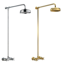 Load image into Gallery viewer, Hudson Reed Old London Traditional Thermostatic Shower Valve Kit With 8″ Shower Head Polished Chrome A3118 Brushed Brass A8118
