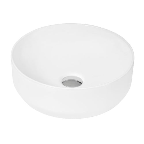 Hudson Reed Round Vessel Countertop Ceramic Bathroom Basin - 350x120mm NBV162