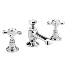 Load image into Gallery viewer, Hudson Reed Topaz Crosshead 3-Hole Deck-Mounted Bathroom Basin Mixer Tap, 14 Turn Ceramic Discs BC307HX White Topaz
