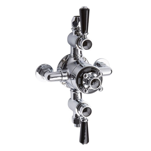 Hudson Reed Triple Exposed Thermostatic Shower Valve, 2 Outlets