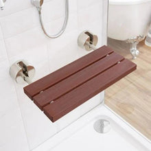 Load image into Gallery viewer, Hudson Reed Wooden Shower Seat, Luxury Folding Shower Seat
