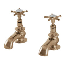 Load image into Gallery viewer, Hurlingham Deck-Mounted Bath Filler Taps, Star Head Taps Polished Copper,  Polished Brass,  Polished Chrome

