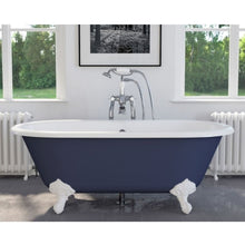 Load image into Gallery viewer, Hurlingham Dryden Small Freestanding Cast Iron Bath, Painted Roll Top Bath With Feet - 1530x770mm renaissanceathome
