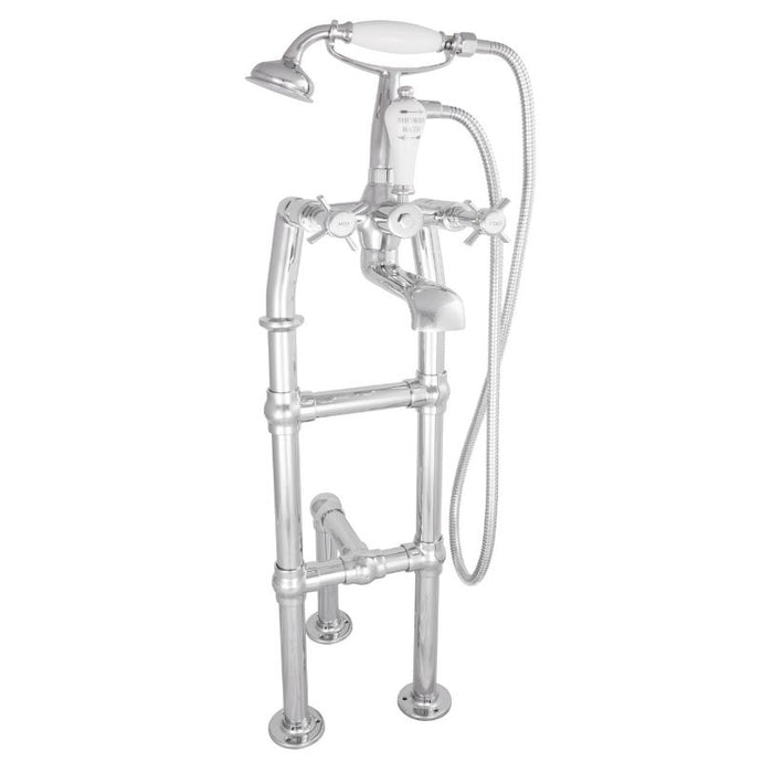 Hurlingham Freestanding Bath Spout & Shower Mixer Tap - 1040x180mm