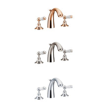 Load image into Gallery viewer, Hurlingham Lever 3-Hole Classical Spout Basin Mixer Taps Sink Taps
