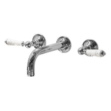 Load image into Gallery viewer, Hurlingham Lever 3-Hole Wall-Mounted Basin Mixer Taps Polished Chrome SWT016CH Sink Taps
