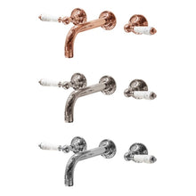 Load image into Gallery viewer, Hurlingham Lever 3-Hole Wall-Mounted Basin Mixer Taps

