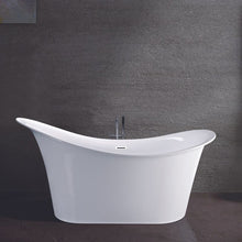 Load image into Gallery viewer, Indulgent Bathing Lily Freestanding Slipper Bath, Double Ended Painted Slipper Bathtub - 1750x830mm
