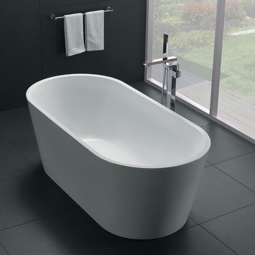 Indulgent Bathing Magnolia Freestanding Bath, Double Ended Painted Bathtub - 1700x800mm WS203