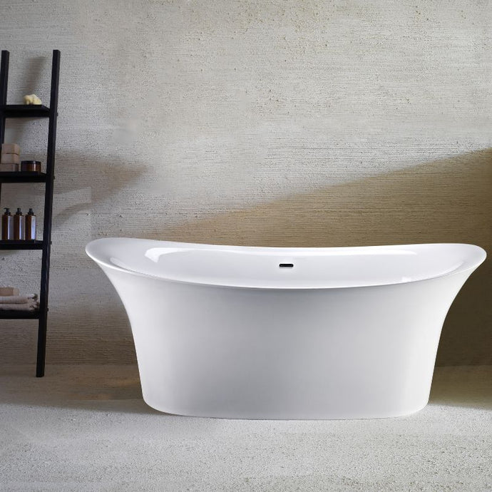 Indulgent Bathing Oakley Freestanding Slipper Bath, Double Slipper Painted Bathtub - 1755x790mm WS223