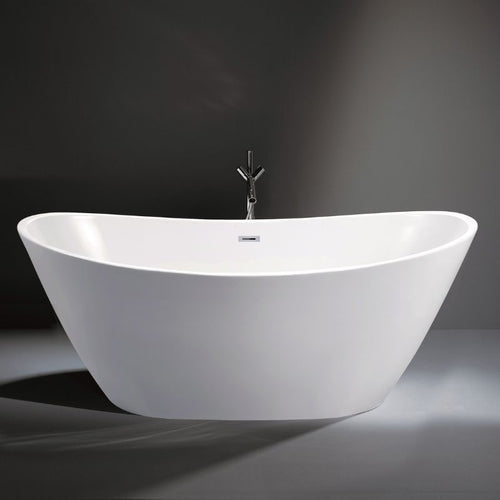 Indulgent Bathing Olive Freestanding Bath, Double Ended Painted Bathtub - 1700x800mm WS208
