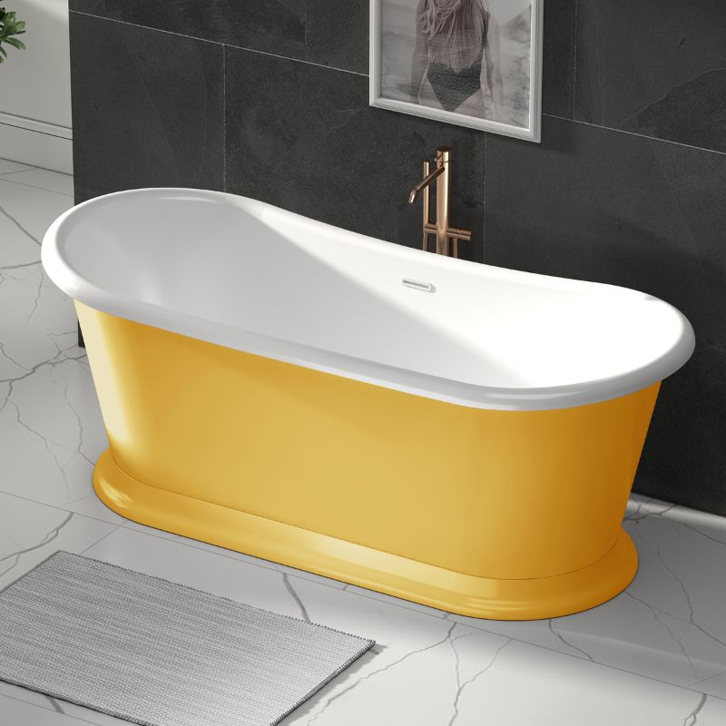 Indulgent Bathing Willow S Acrylic Freestanding Boat Bath, Double Ende