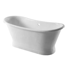 Load image into Gallery viewer, Arroll Lyon Cast Iron Freestanding Bath, Painted Roll Top Cast Iron Boat Bath- 1700x720mm
