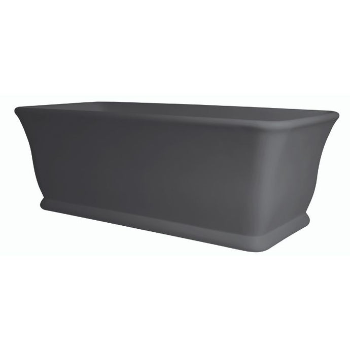 BC Designs Magnus Cian Freestanding Roll Top Bath, ColourKast - 1680x750mm BAB025GM Gunmetal