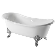 Load image into Gallery viewer, Arroll Milan Cast Iron Freestanding Bath, Painted Roll Top Cast Iron Bath - 1800x790mm
