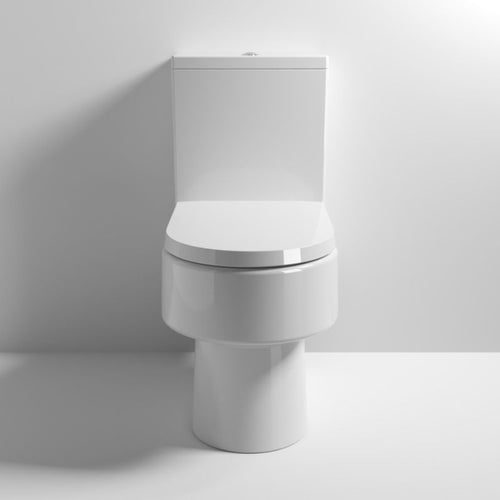 Nuie Ambrose Semi Flush To Wall Closed Coupled Pan With Cistern & Seat